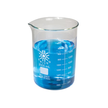 United Scientific Beakers, Low Form, Heavy Duty, 2000Ml BG1003-2000